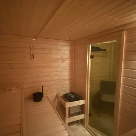 Tiny House Mit Sauna Am 펜션 *